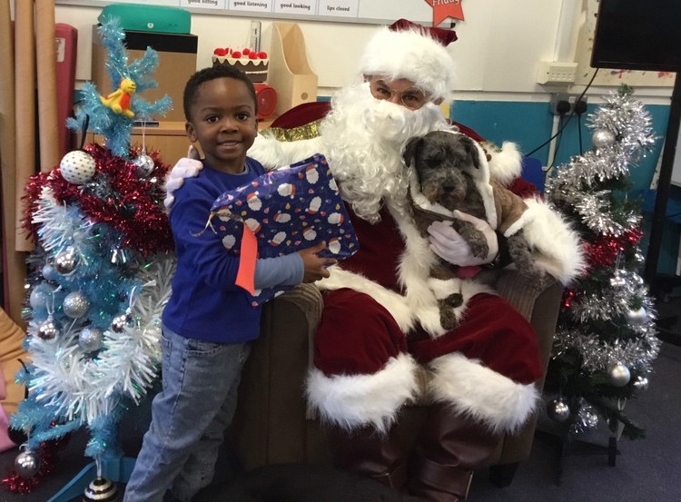 Santa came to visit Pre-School